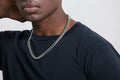 8mm Silver Cuban Link Chain MIXX CHAINS